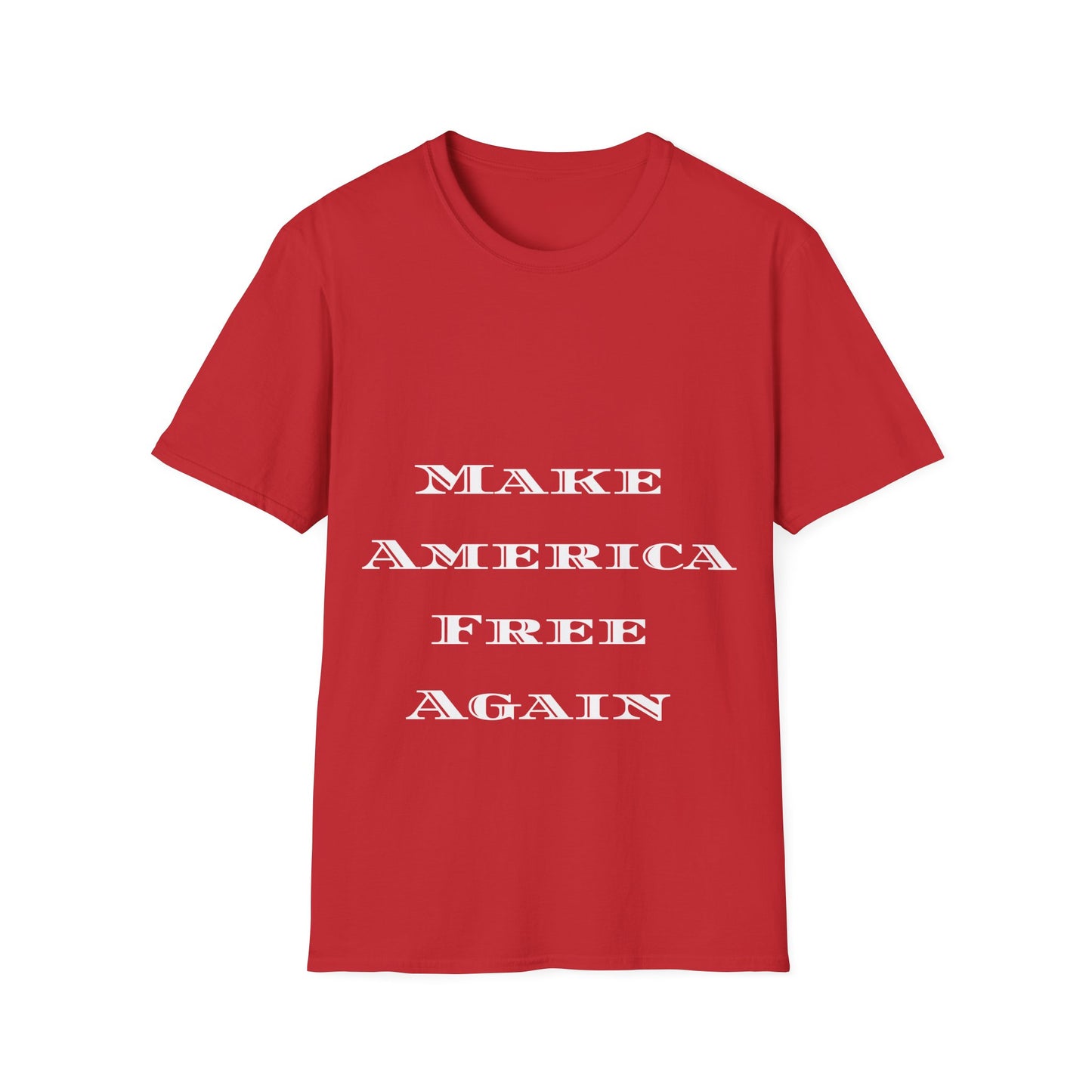 Make America Free Again T-Shirt, Classic Unisex Crewneck T-Shirt, Short Sleeve Tee, Unisex Softstyle T-Shirt, Classic Graphic Tee